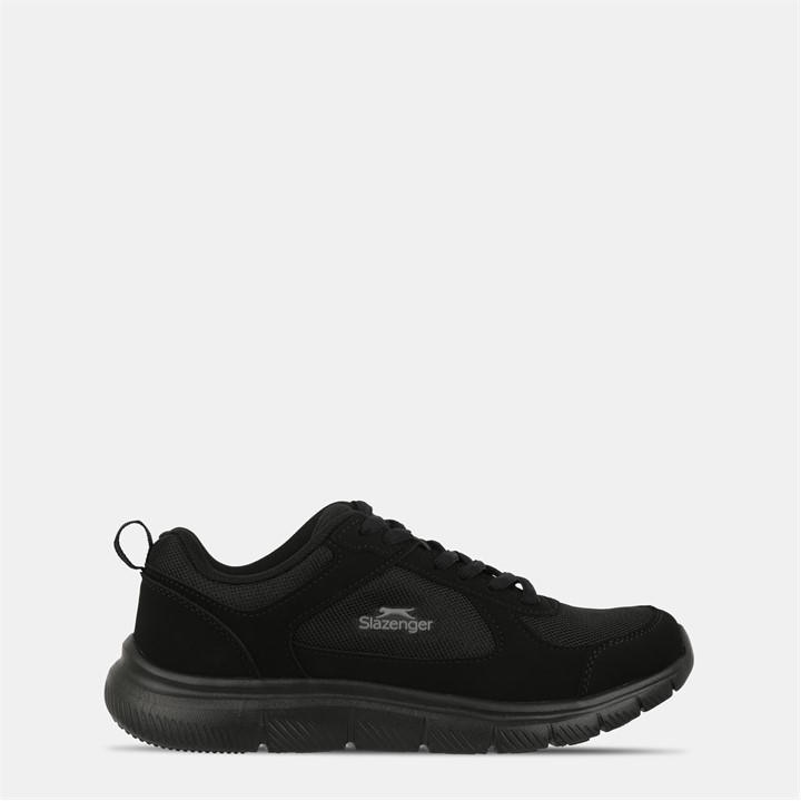 Slazenger Boys Black Force Mesh Trainer  in Size 4, Sports Direct