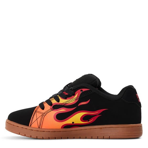 Black/Flame - DC - Kids' Skate Shoes