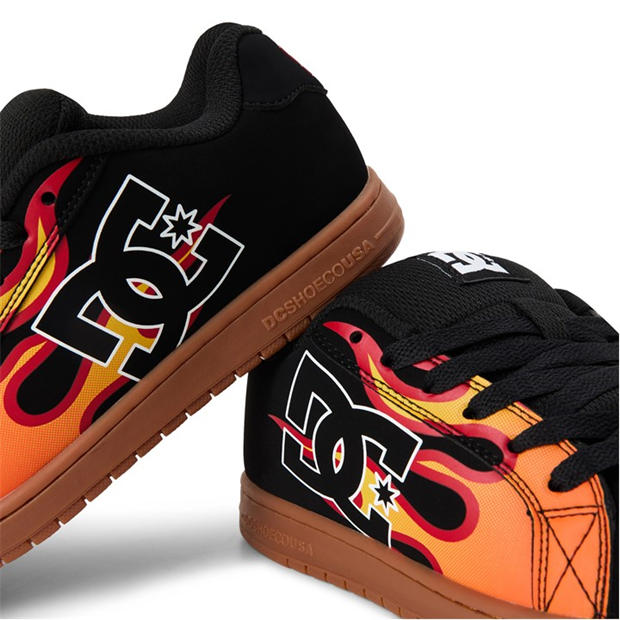 Black/Flame - DC - Kids' Skate Shoes