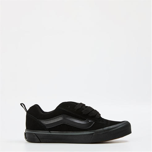 Vans - Kids' KNU SKOOL Black White Canvas Trainers