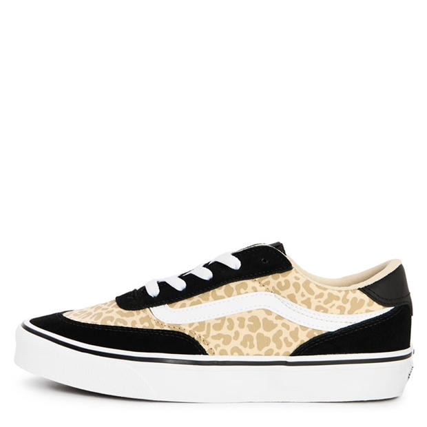 Leopard Black - Vans - Kids' Brooklyn Canvas Trainers