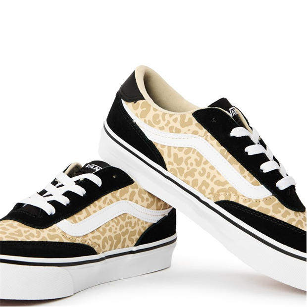 Leopard Black - Vans - Kids' Brooklyn Canvas Trainers