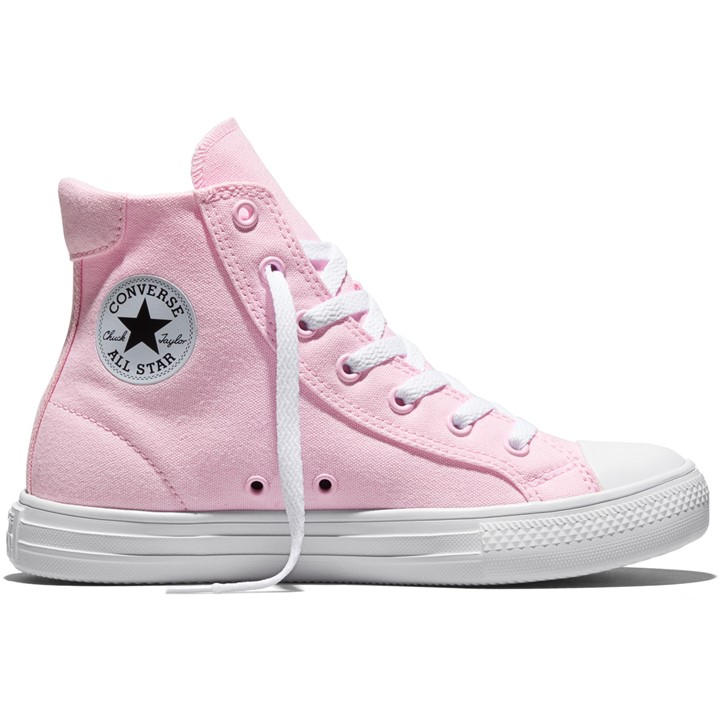 Converse  Kids Pink Kids' Canvas High-Top Trainers in Size 5.5, Sports Direct