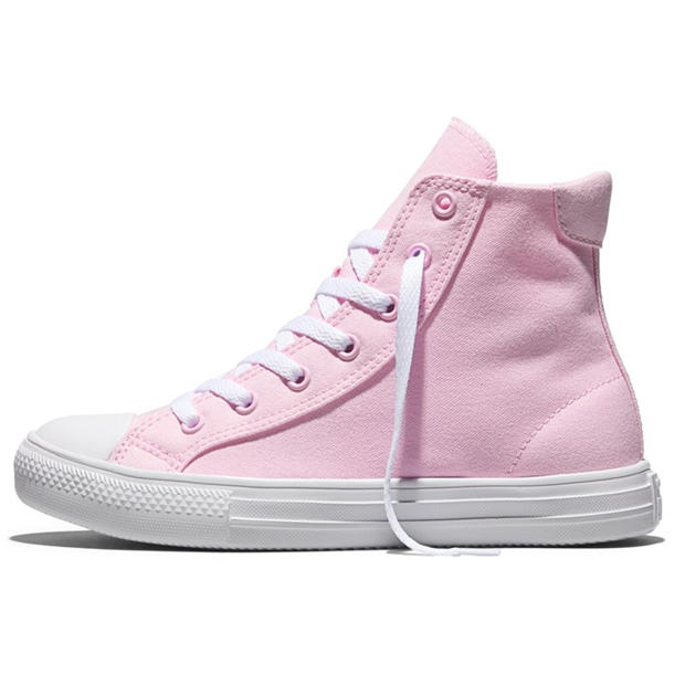 Bloom/White - Converse - Kids' Canvas High-Top Trainers