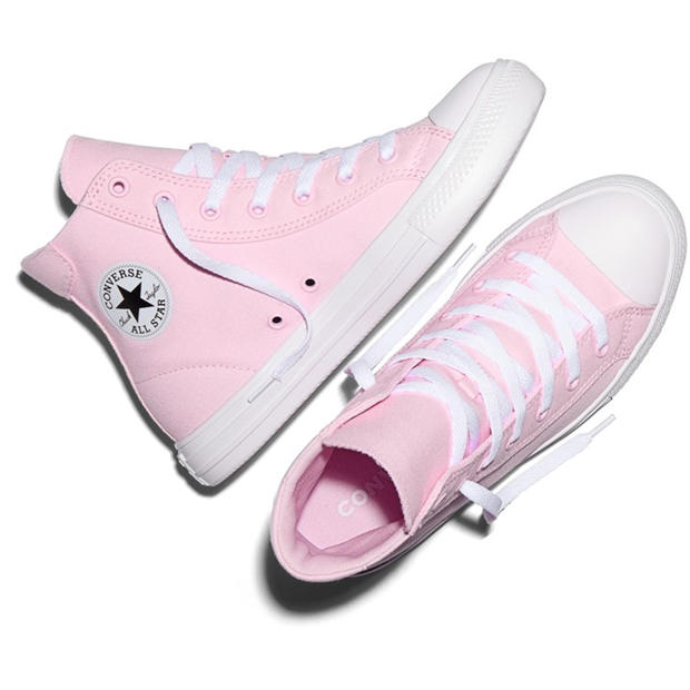 Bloom/White - Converse - Kids' Canvas High-Top Trainers