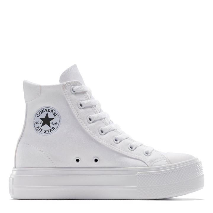 Converse  Kids White Kids' High-Top Trainers in Size 3, Sports Direct