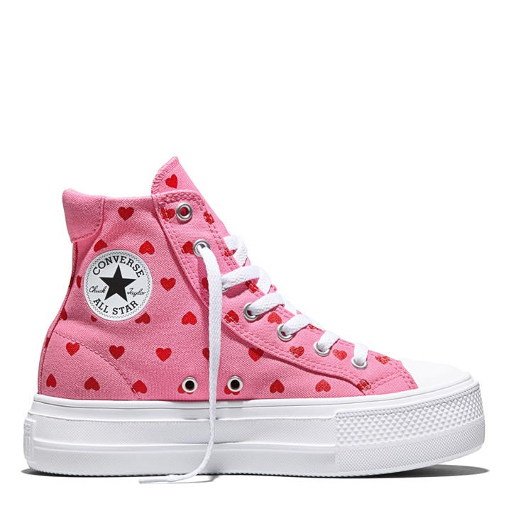 Converse  Kids Red Kids' High-Top Trainers in Size 3, Sports Direct