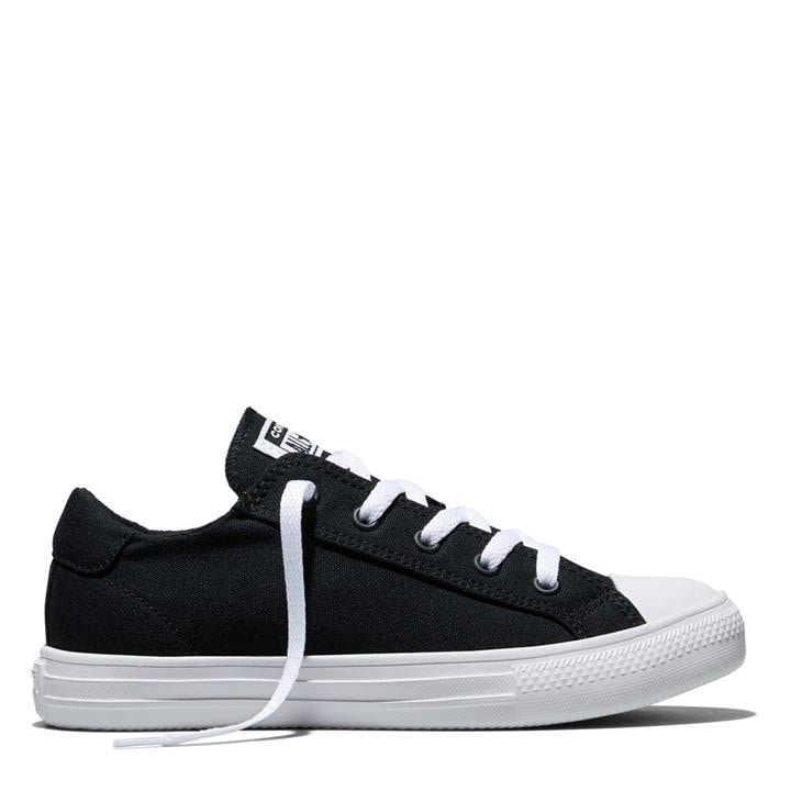 Converse  Kids Black Kids' Canvas Trainers in Size 5.5, Sports Direct