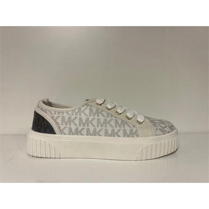 Michael Michael Kors Girls Cream Kids' Platform Trainers in Size 4, Sports Direct