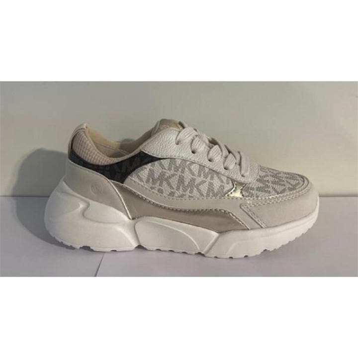 Michael Michael Kors Girls Cream Kids' Chunky Trainers in Size 3.5, Sports Direct