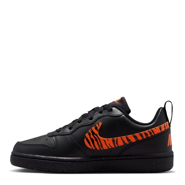 Black/Tiger - Nike - Court Borough Low 2 SE Big Kids' Shoes