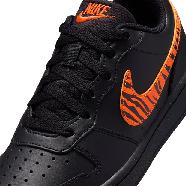 Black/Tiger - Nike - Court Borough Low 2 SE Big Kids' Shoes
