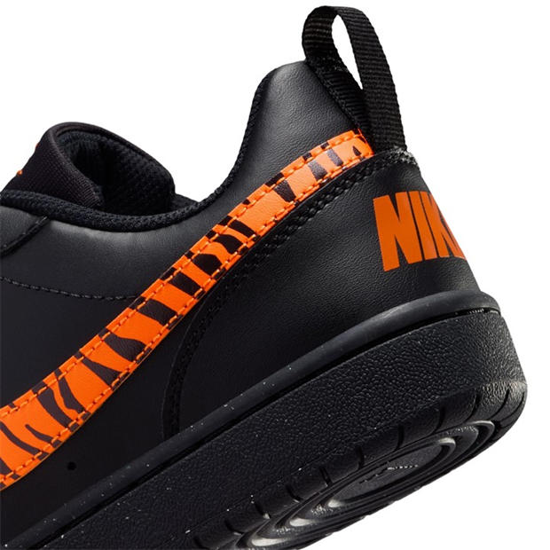 Black/Tiger - Nike - Court Borough Low 2 SE Big Kids' Shoes