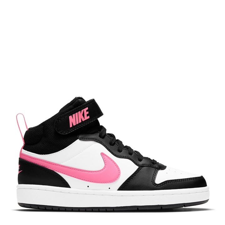 Nike Girls White Court Borough Mid 2 Big Kids' Shoes in Size 4, Sports Direct