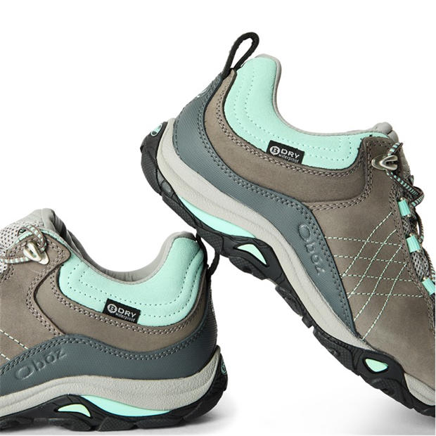 Charcoal/Beach - Oboz - Kids' Hiking Waterproof Shoes