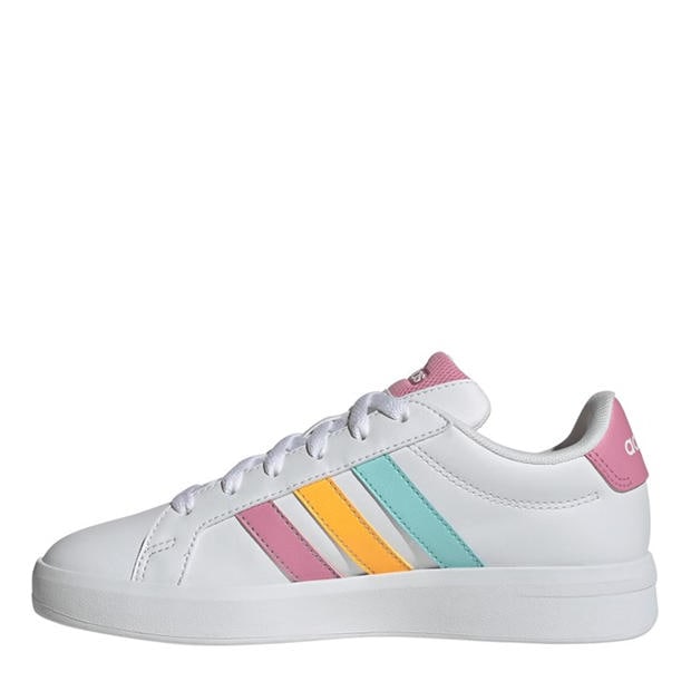 Wht/Tang/Pink - adidas - Kids' Low-Top Trainers