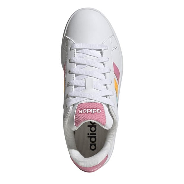 Wht/Tang/Pink - adidas - Kids' Low-Top Trainers