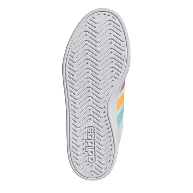 Wht/Tang/Pink - adidas - Kids' Low-Top Trainers