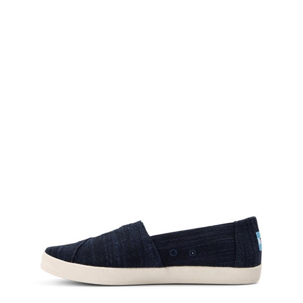 Navy - Toms - Slubby Sneaker Juniors