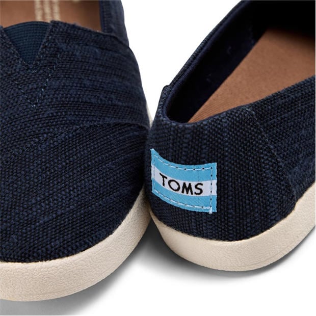 Navy - Toms - Slubby Sneaker Juniors