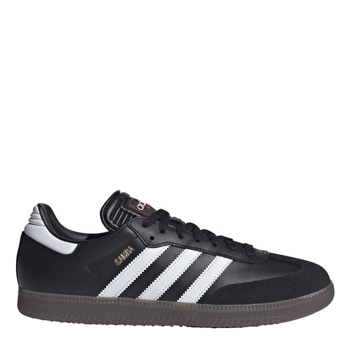 Adidas Girls Black Samba Leather Trainers  in Size 5.5, Sports Direct