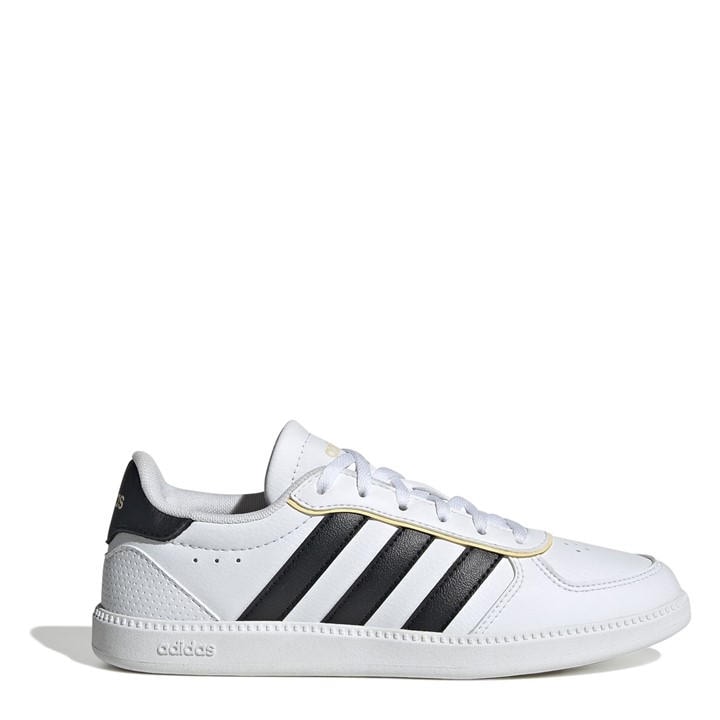 Adidas Girls White Breaknet Sleek Shoes  in Size 3, Sports Direct