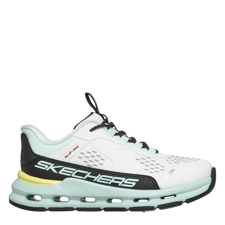 Skechers Girls White Glide-Step + - Vista Lane Slip On Runners in Size 5.5, Sports Direct