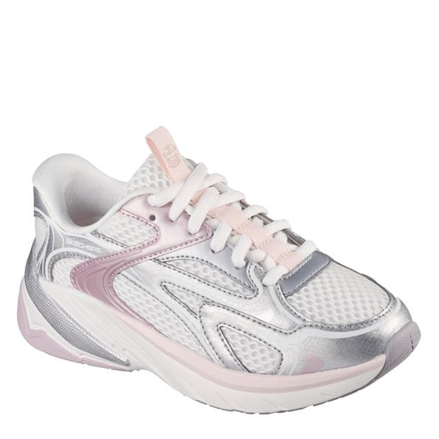 Off White/Pink - Skechers - Kids' Slip On Trainers
