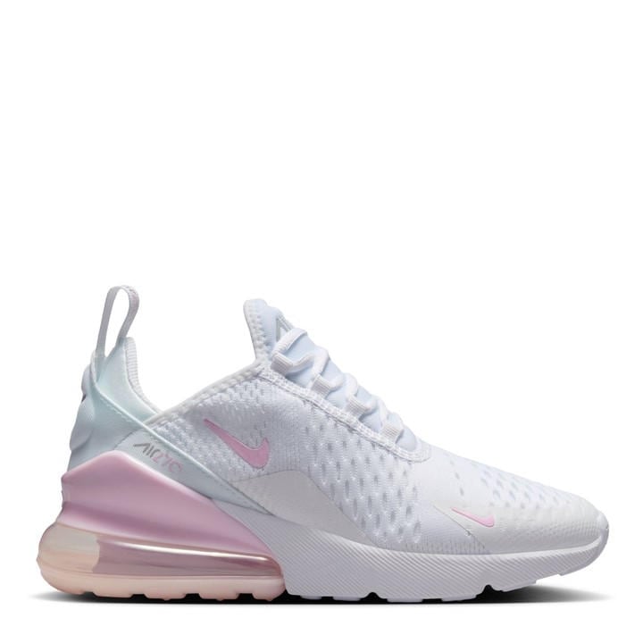 Nike Girls White Air Max 270 Big Kids' Shoes in Size 3, Sports Direct