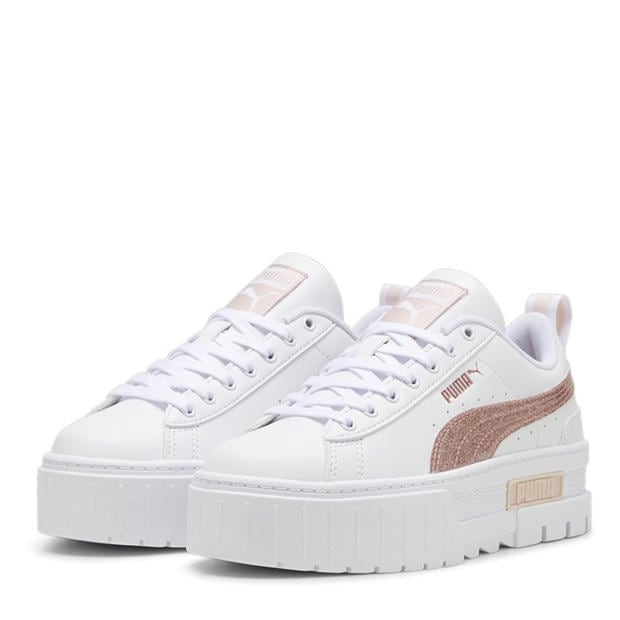 Бяло/Слънчево - Puma - Kids' Mayze Low-Top Trainers