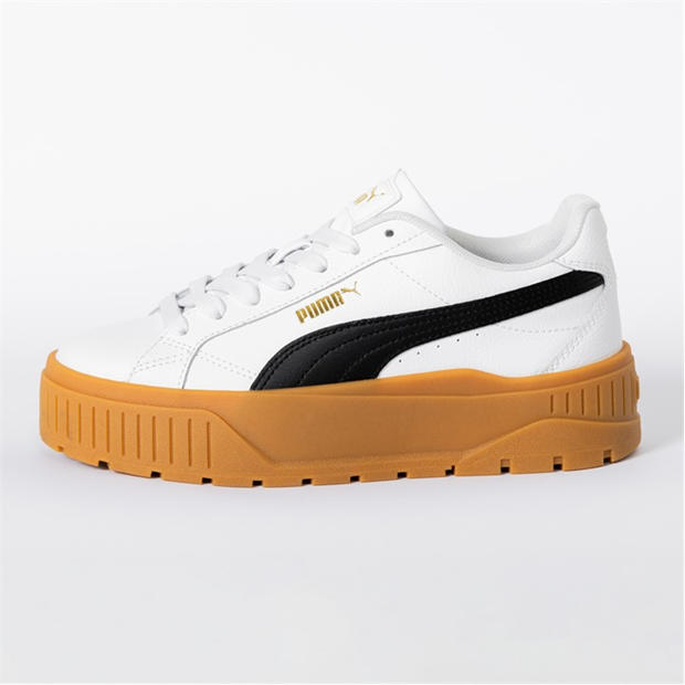 Wht/Blk/Gum - Puma - Kids' Karmen II Low-Top Trainers