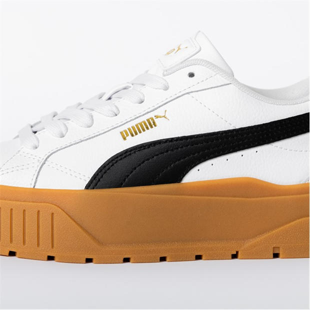Wht/Blk/Gum - Puma - Kids' Karmen II Low-Top Trainers