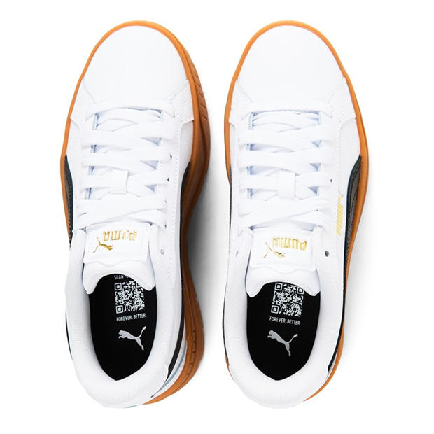 Wht/Blk/Gum - Puma - Kids' Karmen II Low-Top Trainers