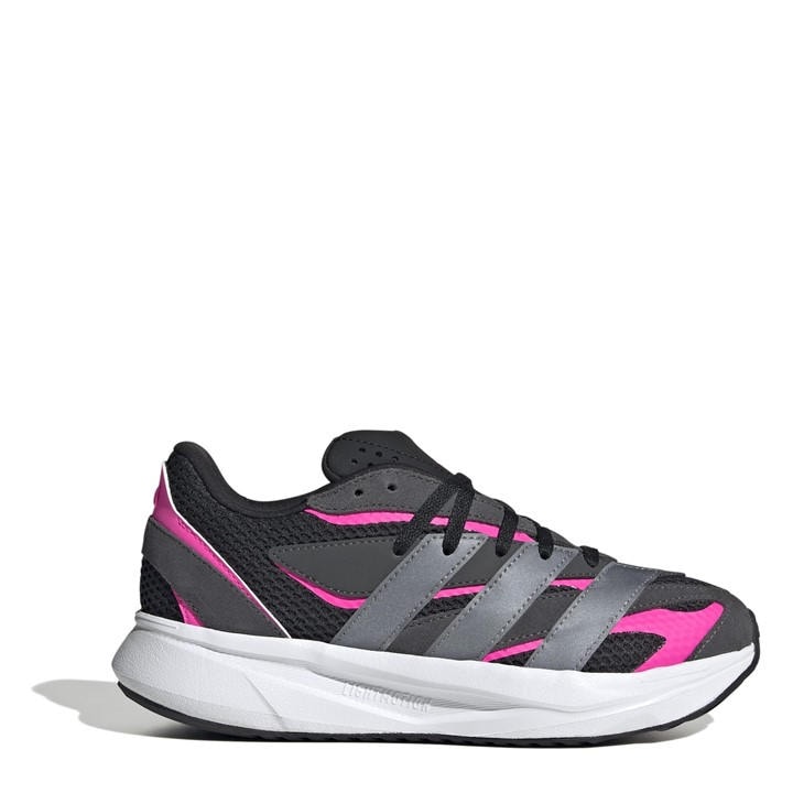 Adidas Girls Black Lightblaze Trainers Kids in Size 5.5, Sports Direct