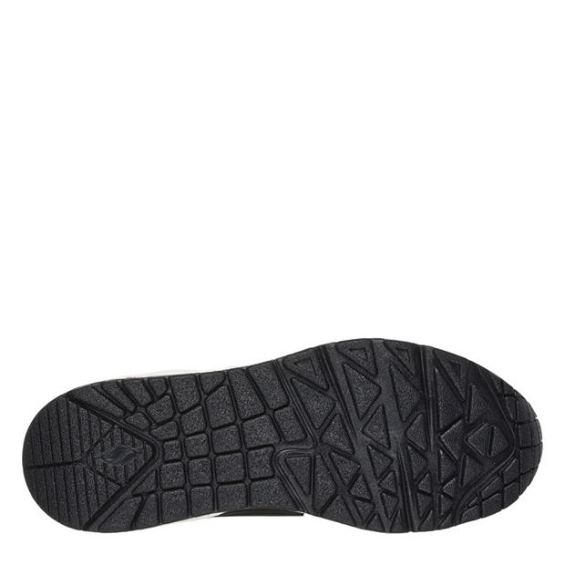 Black/Pink - Skechers - Uno Stand On Air Junior Girls Trainers