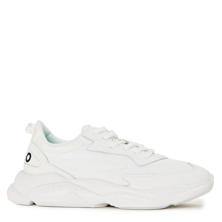 Hugo Girls White Leon Runn Rnbp 10274044 01 in Size 3, Sports Direct
