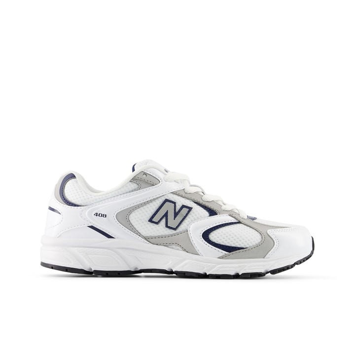 New Balance Girls White Nb 408V1  in Size 4, Sports Direct