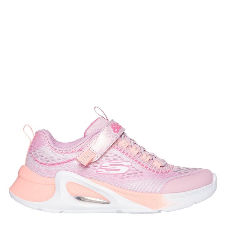 Skechers Girls Pink Kids' Bungee And Strap Sparkle Mesh Print Runners in Size C13, Sports Direct