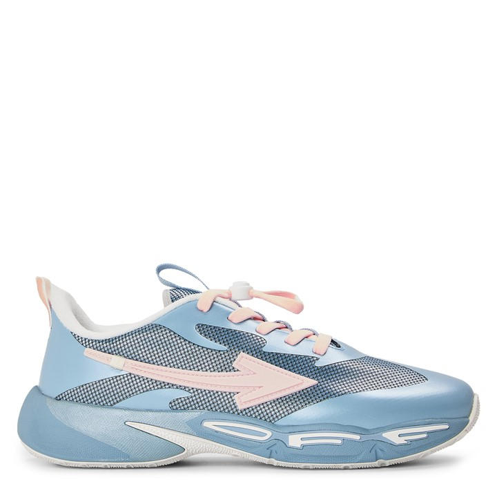 Off White Girls Blue Off Jumping Trnrs Jn61 in Size 4, Sports Direct