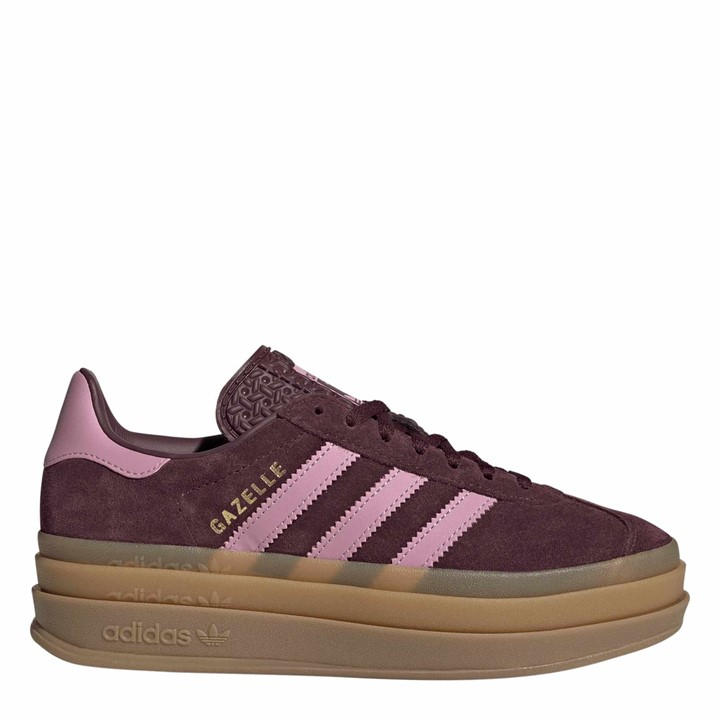 Adidas Originals Girls Purple Adidas Gazelle Bold Jn64 in Size 4.5, Sports Direct