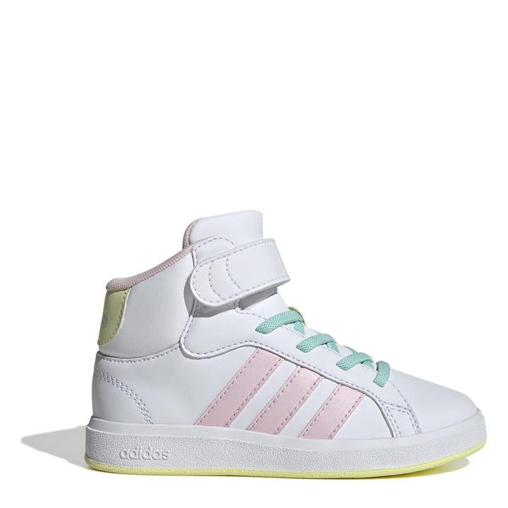 Adidas Girls White Grand Court Trainers Size 5.5