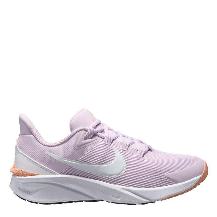 Nike Boys Grey Star Runner 4 Big Kids Road Running Shoes in Size 5.5, Sports Direct