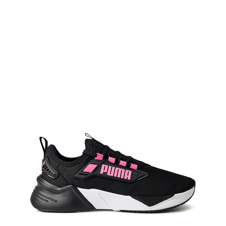 Puma Girls Black Retaliate 3 Running Shoes  in Size 4, Sports Direct