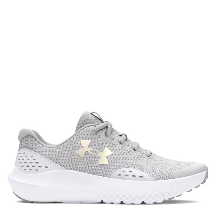 Under Armour Girls White Ua Ggs Surge  Runners in Size 4, Sports Direct