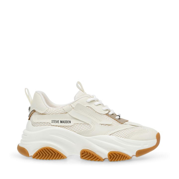 Steve Madden Girls White ' Possession Chunky Trainers in Size C13, Sports Direct
