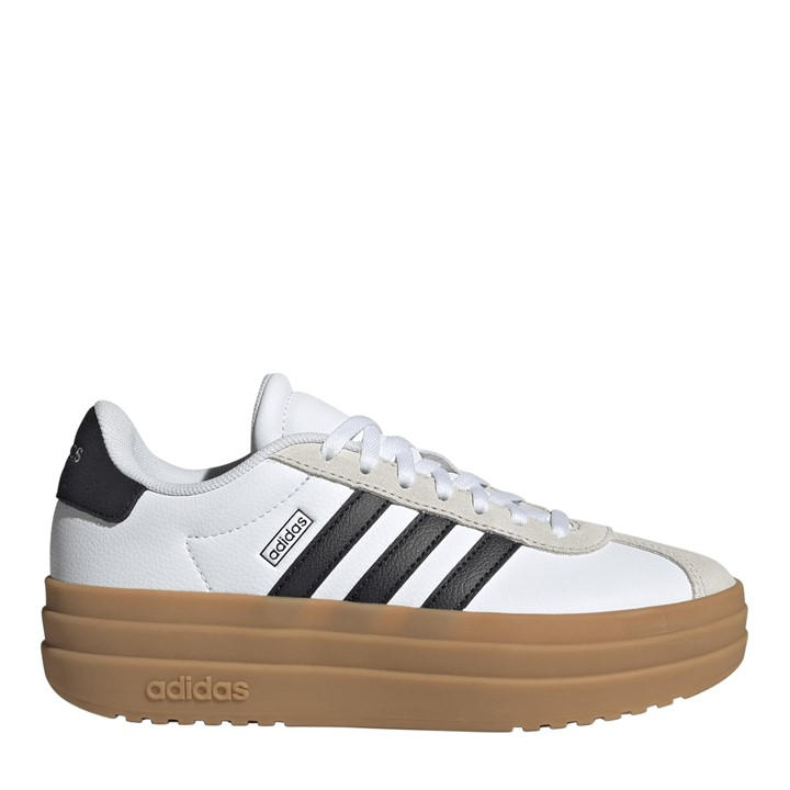 Adidas Girls White Vl Court Bold Low-Top Trainers in Size 3, Sports Direct