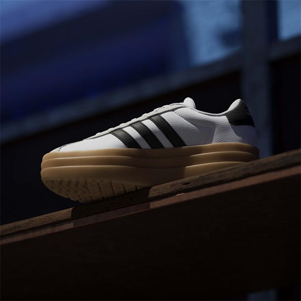 Бяло/Черно/Гума - adidas - Vl Court Bold Low-Top Trainers Girls