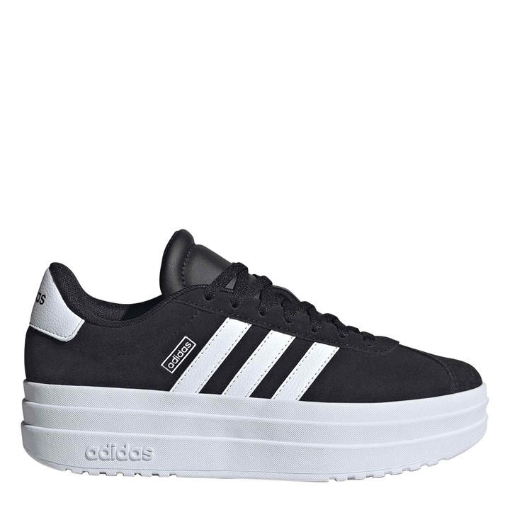 Adidas Girls Black Vl Court Bold Low-Top Trainers in Size 3, Sports Direct