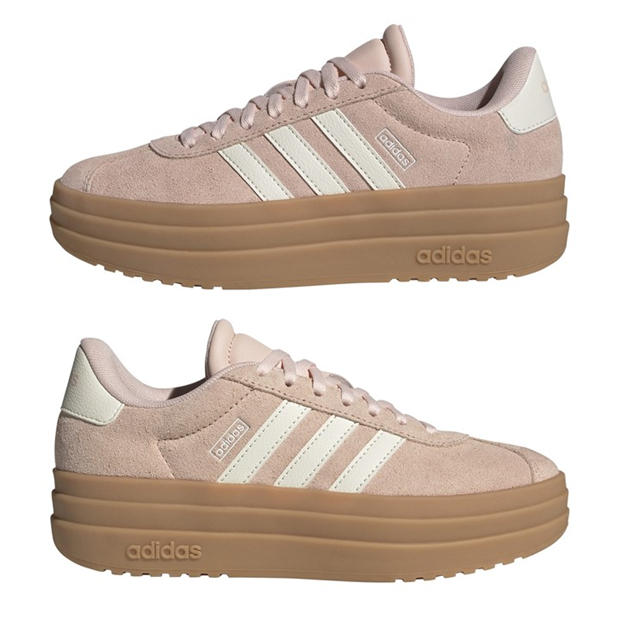 Pink/White/Gum - adidas - Vl Court Bold Low-Top Trainers Girls
