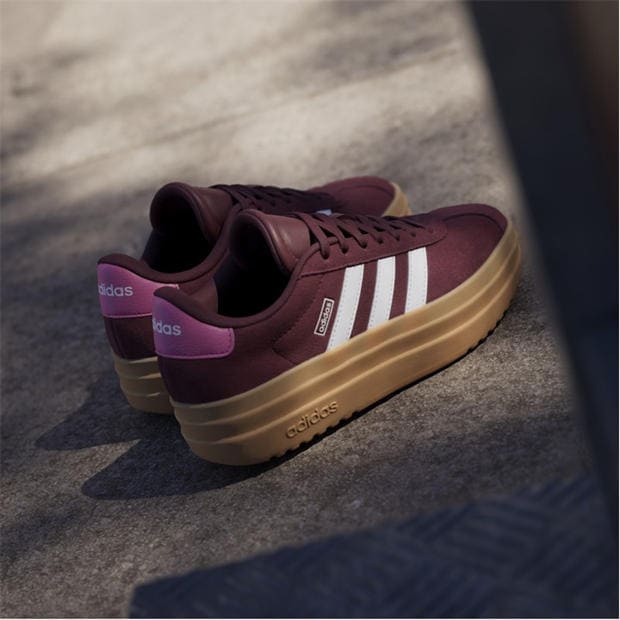 Burgundy Gum - adidas - Vl Court Bold Low-Top Trainers Girls